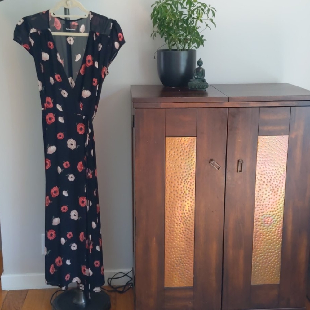 Reformation Floral Wrap Dress